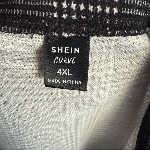 Shein women’s 4X knee length plaid, check patterned skirt stretchy waist - Picture 3 of 4